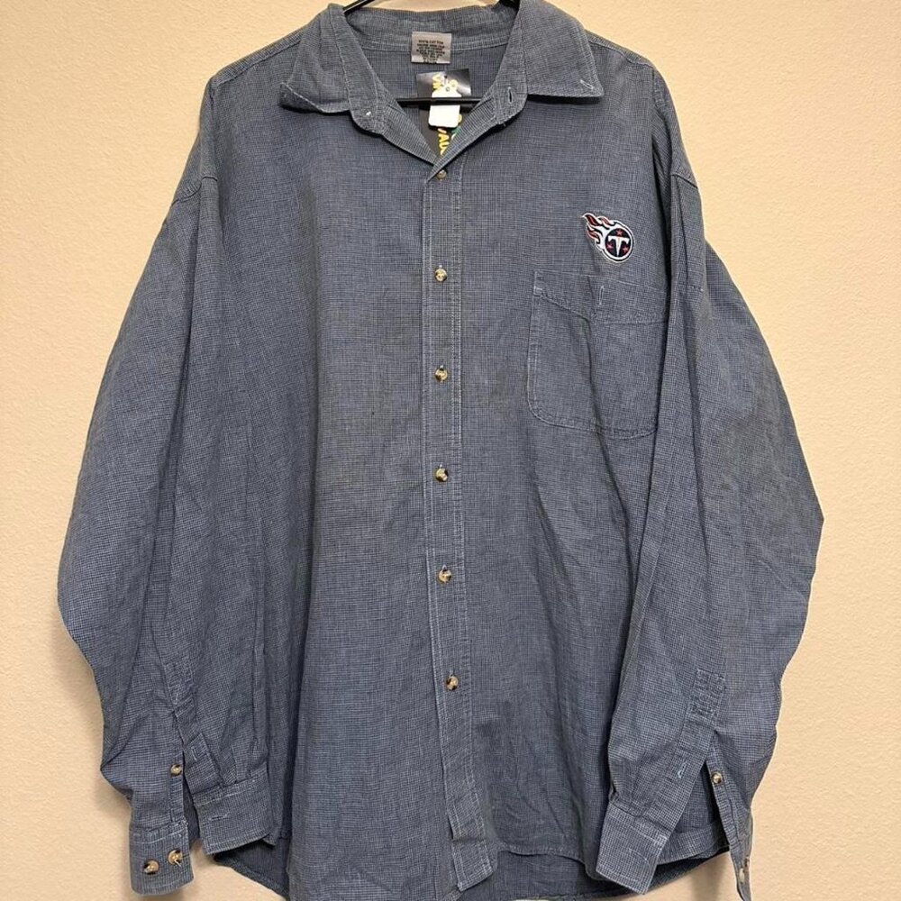 Vintage Tennessee Titans NFL Embroidered Button Down Shirt